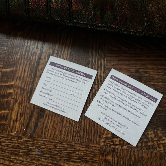 NWOT KOTUR Multicolored Evening Clutch w/ Dust Bag - Picture 12 of 15